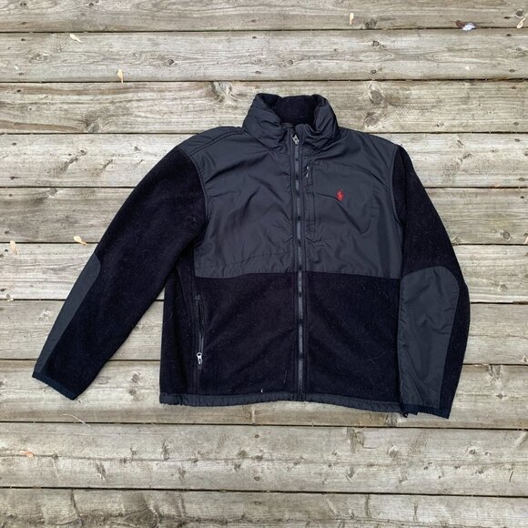 Polo Ralph Lauren Polartec Jacket XL Black - Picture 3 of 6
